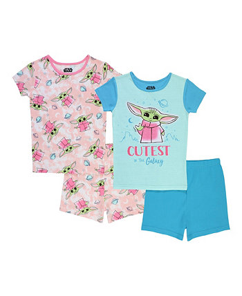 Пижамы для больших девочек, комплект из 4 предметов The Mandalorian
