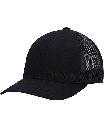 Мужская черная кепка с логотипом Corp Staple Trucker Snapback Hurley