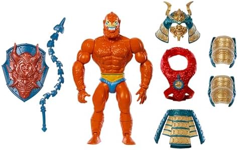 Masters of the Universe Mattel Origins Turtles of Grayskull Action Figure & Accessories, Beast Man Collectible Toy with 16 Joints, TMNT & Motu Crossover Masters Of the Universe