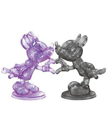 3D-пазл с кристаллами - Disney Minnie Mickey Black, фиолетовый - 68 шт. BePuzzled