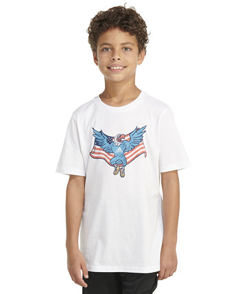 Big Boys Short-Sleeve Cotton USA Graphic T-Shirt Adidas