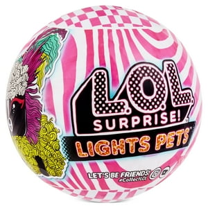 Lol Surprise Lights Pets With Real Hair & 9 Surprises Including Black Light Surprises, Great Gift for Kids Ages 4 5 6+ L.O.L. Surprise!