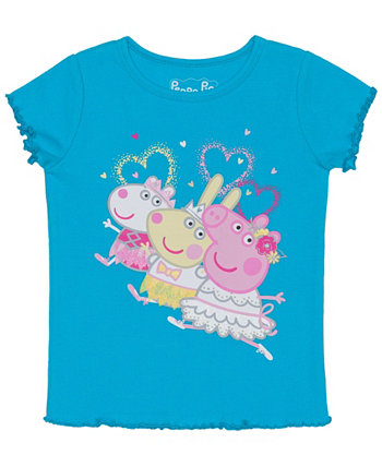 Рубашка Peppa Pig для девочек Балет с коротким рукавом Peppa Pig