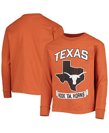 Оранжевая футболка Big Boys Texas Longhorns Strong Mascot Team Team Champion