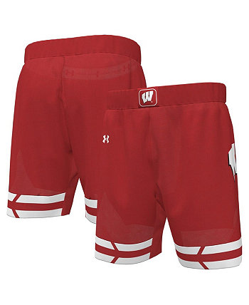 Men's Red Wisconsin Badgers Replica Basketball Shorts Under Armour