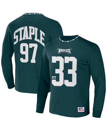 Мужская футболка NFL X Staple Green Philadelphia Eagles Core с длинным рукавом в стиле джерси NFL