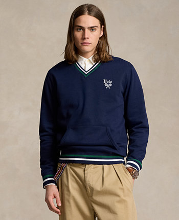 Men's Striped-Trim Fleece Sweatshirt Polo Ralph Lauren
