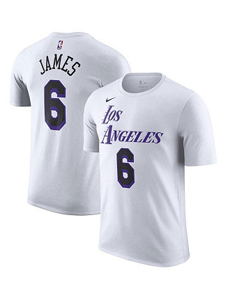 Мужская футболка LeBron James White Los Angeles Lakers 2022/23 City Edition Name Number Nike