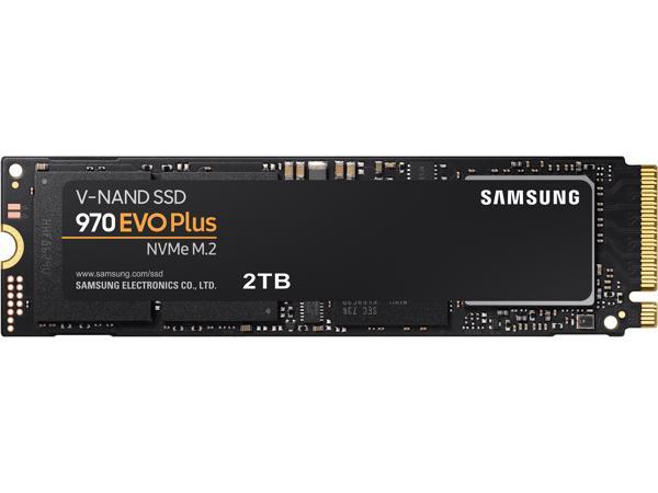 SAMSUNG 970 EVO PLUS M.2 2280 2 ТБ PCIe Gen 3.0 x4, NVMe 1.3 V-NAND 3-битный внутренний твердотельный накопитель (SSD) MLC MZ-V7S2T0B/AM Samsung