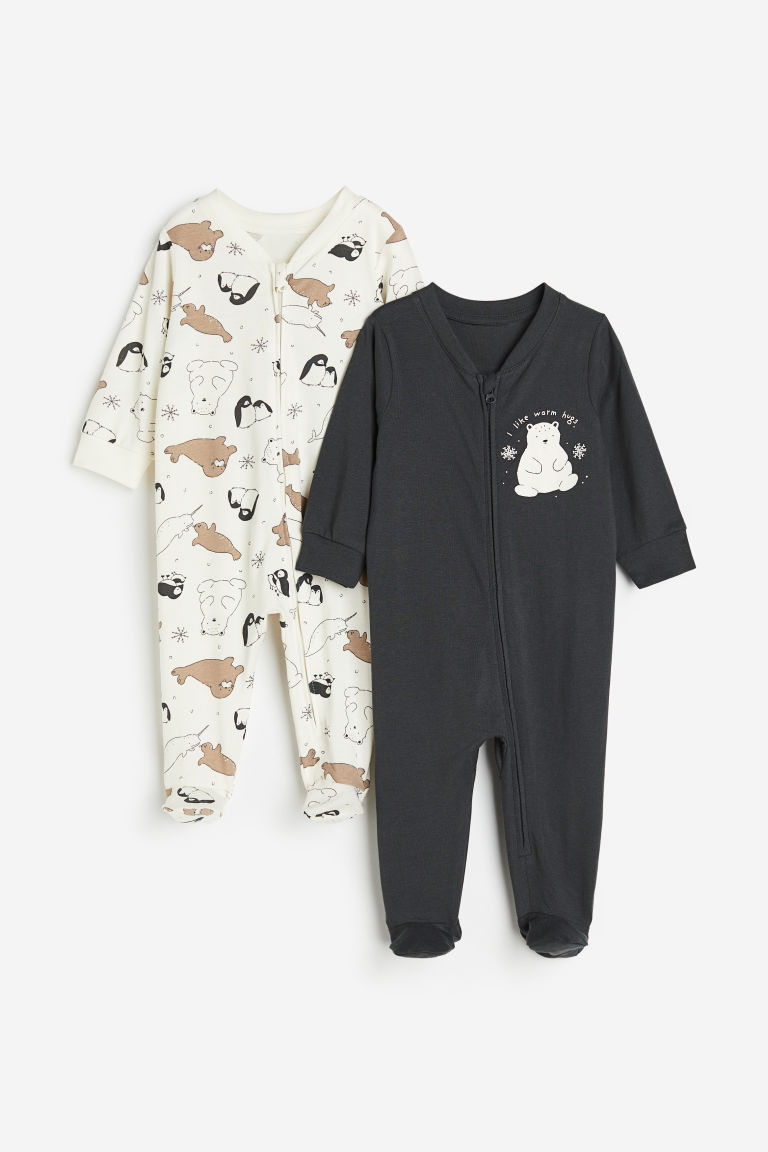 Детские Пижамы-комбинезоны в 2 упаковке H&M H&M