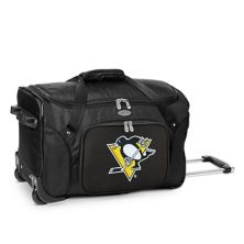 Denco Pittsburgh Penguins 22-Inch Wheeled Duffel Bag Denco