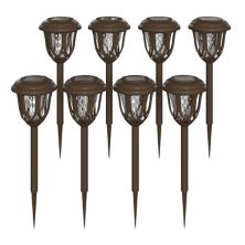 Flash Furniture 8-pack Tulip LED Weather Resistant Solar Powered Lights for Pathway Flash Furniture