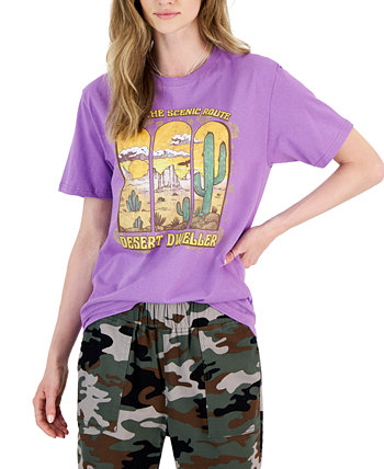 Juniors' Desert Dweller Cotton Graphic T-Shirt Rebellious One