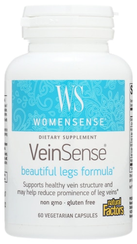 WomenSense VeinSense, Поддержка вен - 60 вегетарианских капсул - Natural Factors Natural Factors