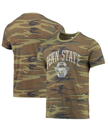 Men's Camo Penn State Nittany Lions Arch Logo Tri-Blend T-shirt Alternative Apparel