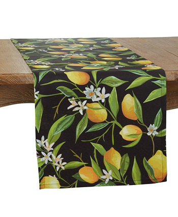 Наружная дорожка для стола с лимонным дизайном, 72 x 16 дюймов Saro