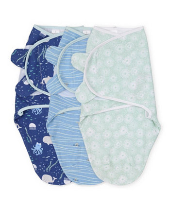 Пеленки для новорожденных для мальчиков и девочек, набор из 3 шт., под водой The Peanutshell