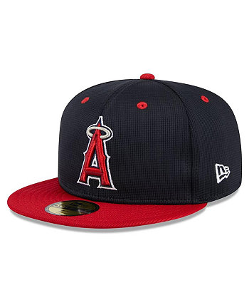 Men's Navy Los Angeles Angels 2024 Batting Practice 59FIFTY Fitted Hat New Era