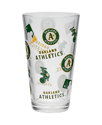 Oakland Athletics Full Wrap Pint Glass Memory Company