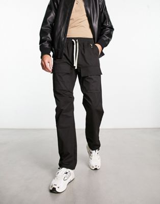The Couture Club utility cargo pants in black The Couture Club