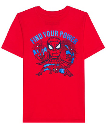 Big Boys Find Your Spider Short Sleeve Graphic T-shirt Hybrid