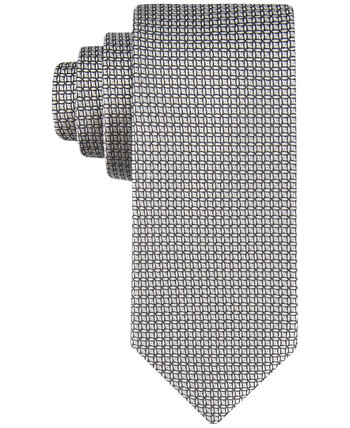Мужской однотонный галстук с геопринтом Calvin Klein