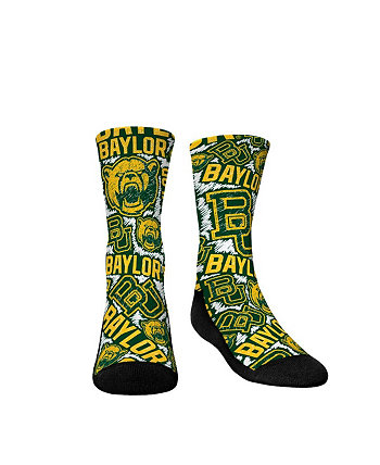 Молодежные носки для мальчиков и девочек Носки для экипажа с логотипом Baylor Bears Rock 'Em