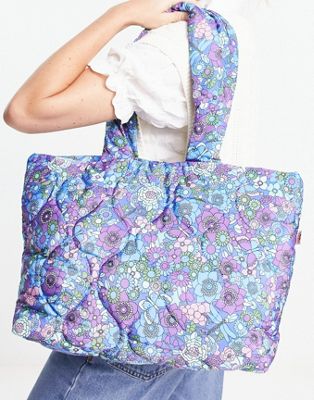 Утепленная сумка-тоут Damson Madder с ярким цветочным принтом Damson Madder