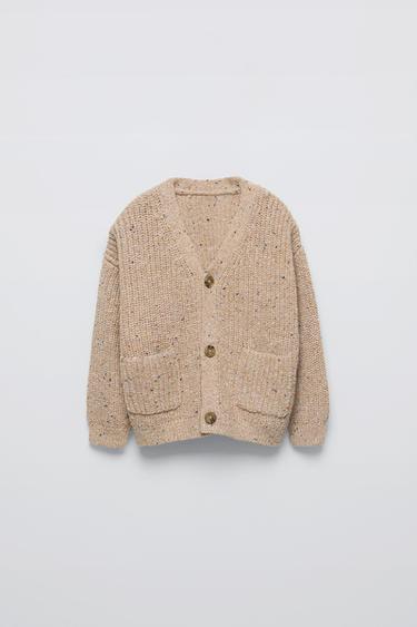 POCKET KNIT CARDIGAN ZARA