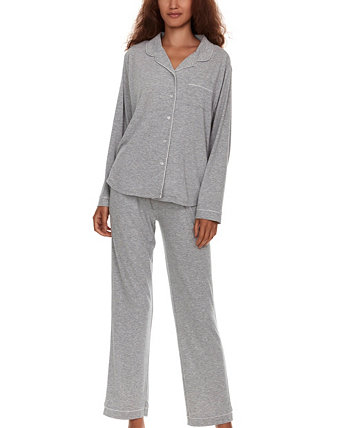 Женский пижамный комплект Annie: топ с длинными рукавами и трикотажные брюки Notch, состоящий из 2 предметов Flora Nikrooz