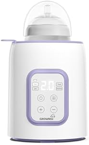 GROWNSY Bottle Warmer, 8-in-1 Fast Baby Milk Warmer with Timer for Breastmilk or Formula, Accurate Temperature Control, Multifunctional Baby Bottle Warmers for All Bottles- Blue GROWNSY