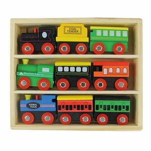 Toddler's First Wooden Train 9PC Gift Set Fisher-Price