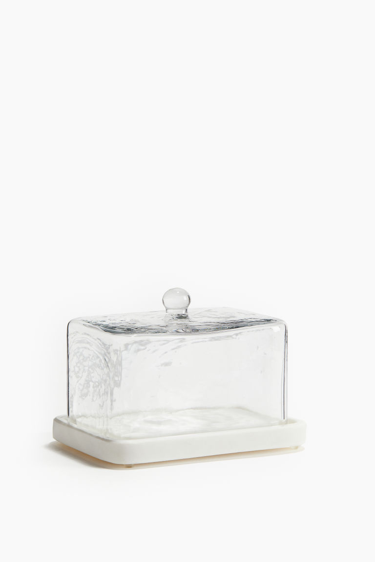 Butter Dish with Glass Cover H&M