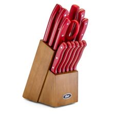 Набор столовых приборов Oster Cocina Evansville, 14 предметов из нержавеющей стали с красными ручками Oster Cocina