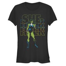 Juniors' She-Hulk Fierce Poster Graphic Tee Marvel