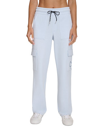 Women's Active Embroidered-Logo Cargo Pants Calvin Klein