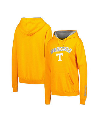 Женский пуловер с капюшоном Tennessee Orange Tennessee Volunteers Arch & Logo Colosseum