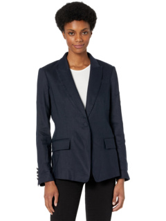 Avery Stretch Linen Blazer Milly