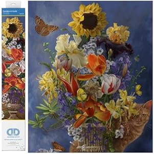 Diamond Dotz Garden in Gold Diamond Painting Kits for Adults - Diamond Art Kits a Relaxing Creative Craft Kit with Dotz Gems 28.4x20.5 Diamond Dotz