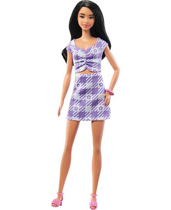 Кукла Fashionistas с черными волосами и высоким телом Barbie