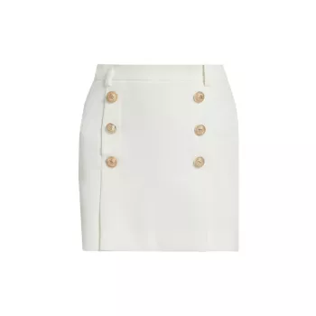 Imogen A-Line Buttoned Mini Skirt Generation Love