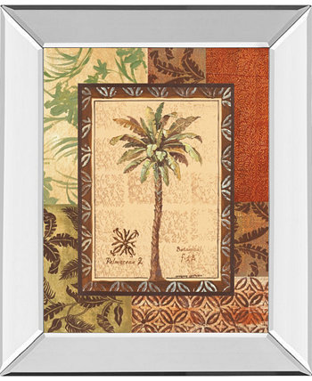 Palmaceae II, автор - Грегори Горхэм, настенное искусство с принтом в зеркальной раме, 22 "x 26" Classy Art