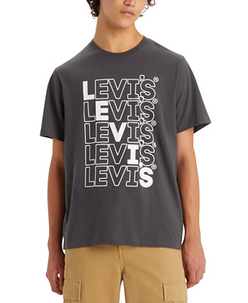 Мужская хлопковая футболка Levi's® с рисунком-логотипом Levi's®