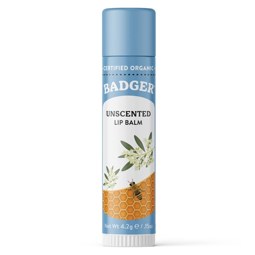 Органический бальзам для губ Badger без запаха -- 0,15 унции Badger Basket