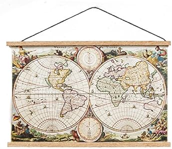 Melody Jane Dollhouse Ancient World Map Wall Hanging Chart 1:12 Study School Accessory Melody Jane Dolls Houses