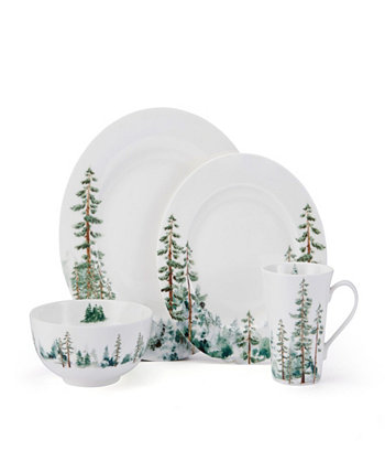 Набор столовой посуды Watercolor Forest, 16 предметов MIKASA