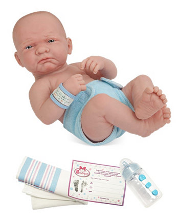 Виниловая реалистичная 14-дюймовая анатомически правильная кукла La Newborn First Day в подгузнике для детей от 2 лет и старше, дизайн Berenguer JC Toys