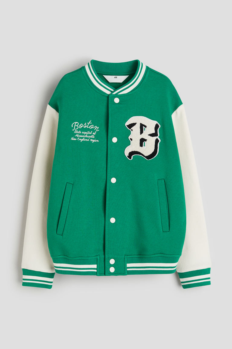 Motif-detail Baseball Jacket H&M