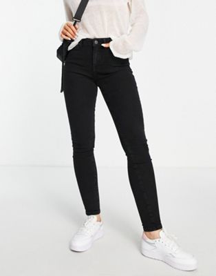 Черные джинсы средней посадки Selected Femme Selected