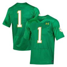 Women's Under Armour #1 Kelly Green Notre Dame Fighting Irish Replica Football Jersey Under Armour
